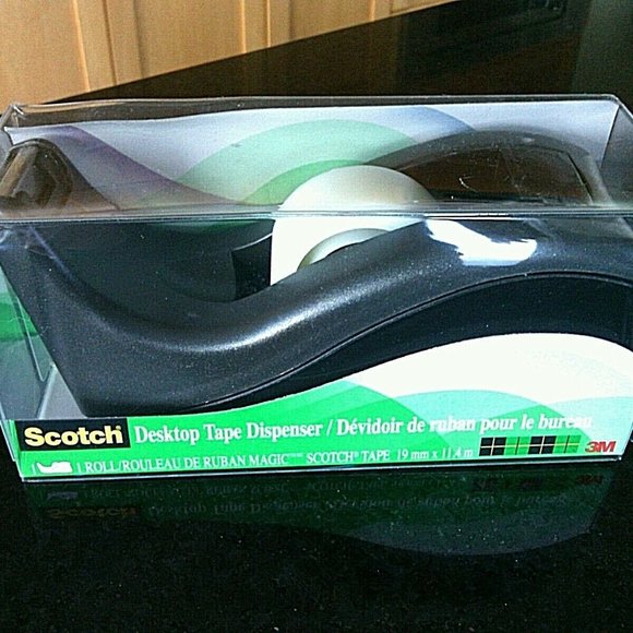 Scotch Tape Dispenser C 60 1'' Core Weighted Base Desktop Table Top Office Home - Picture 12 of 16